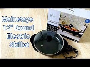Unboxing Mainstays 12'' Round Electric Skillet | Walmart | gracieshotstuff
