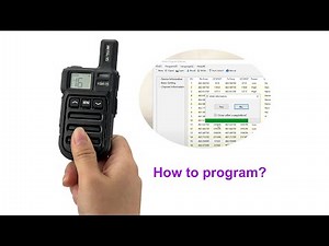 How to program Retevis RB615 RB15 walkie talkie?How to program a walkie talkie?