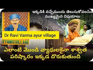Let's see Ayurveda Dr. Ravi Varma's ethnic village || Dr.Ravi Varma ethinic village tour || Sarip...