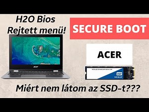 Acer Aspire A317-53G Windows 10 telepítés H2O új verzió | New Install method WIN10 usb boot