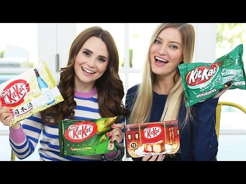 TRYING FUN KIT KAT FLAVORS w/ iJustine!