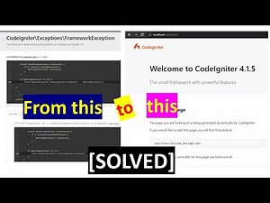 [SOLVED] CodeIgniter\\Exceptions\\FrameworkException