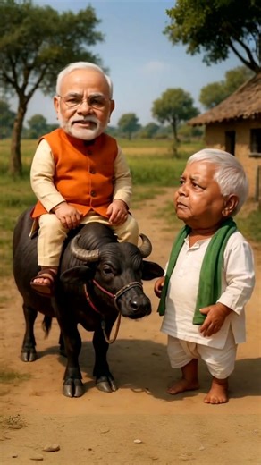 🔥 Modi Ji & Lalu Ji | Full On Masti & Laughter 🤣 #funny #trending #shorts #viral #comedy #video