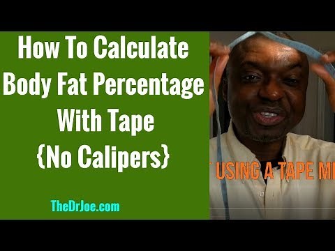 How To Measure & Calculate Body Fat Percentage With Tape Measure Navy Formula At Home. No Calipers