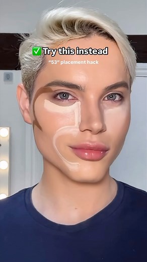 76K views · 6.7K reactions | OMG Yes or No?! Best contour placement hack 勞 products used : @collectioncosmetics_uk concealer @nyxcosmetics_uk contour stick #makeup #makeuphacks #makeuptips #makeupinspo #beautyhacks #makeupforbeginners | Natan | Facebook