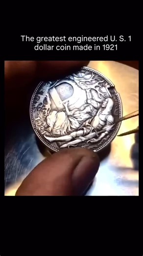 explain everything on Instagram: "The 1921 Morgan dollar is considered one of the greatest engineered U.S. coins, designed by George T. Morgan. This coin was minted in large quantities, with over 44 million coins produced at the Philadelphia mint. The 1921 Morgan dollar features a portrait of Lady Liberty on the obverse and an eagle on the reverse. Notably, the coin’s design was recreated in 1921, as the original dies had been destroyed in 1910. The coin’s shallow relief and poor striking qualit