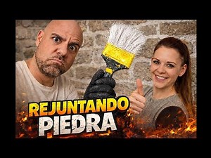 🖌️ How to JOINT STONE with LIME MORTAR | Step-by-step renovation of an old house 🤯