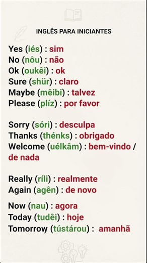 Aprenda inglês rápido e fácil! #aprenderinglês #ingles