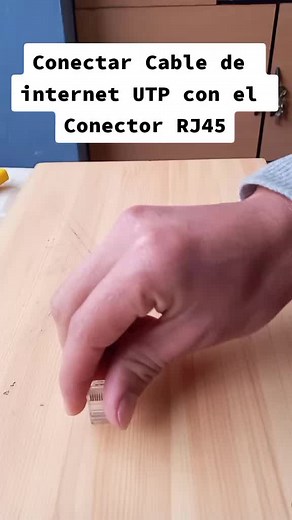 Conectar Cable UTP de Internet con Conector RJ45