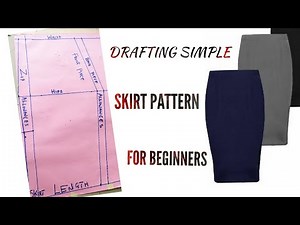 HOW TO: DRAFT BASIC SKIRT PATTERN /easy and for beginners