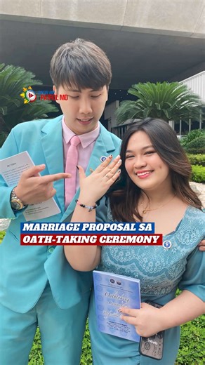 4.1K views · 26 reactions | MARRIAGE PROPOSAL SA OATH-TAKING CEREMONY 殺 PANOORIN: Naging romantic ang atmosphere sa oath-taking ceremony na ito sa PICC noong Hulyo nang mag-propose si Ace sa kanyang ngayo’y asawa na si Angelica Academia. : Bayan Patroller Fatima Escander & Ace and Angelica Academia Para sa mga kaugnay na ulat ng Bayan Mo, Ipatrol Mo: news.abs-cbn.com/bmpm ABS-CBN News #Proposal #Pasay | Bayan Mo, Ipatrol Mo | Facebook