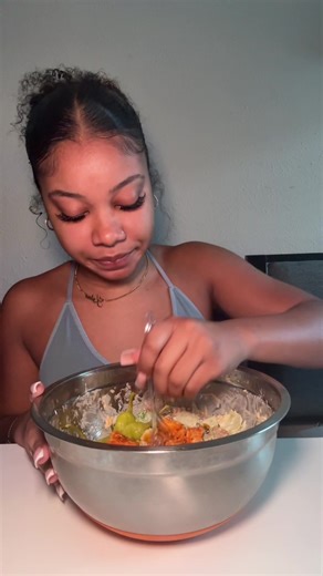 Delicious Buffalo Chicken Salad Mukbang Experience