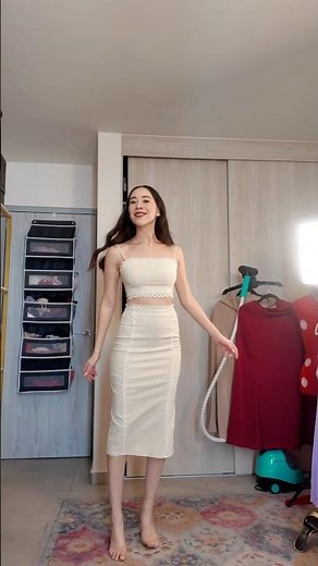 Closet Audit 🤍 Beige Pencil Skirt Set | Effortless Elegance