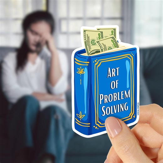 Art of Problem Solving Sticker, Funny Book & Cash Decal for Laptop and Planner, Sarcastic Office Humor Gift - Etsy UK