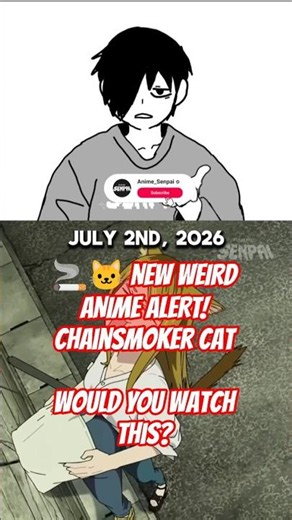 #CHAINSMOKERCAT #Yanineko #Anime #AnimeNews #NewAnime #SummerAnime2026#Weeb #AnimeEdit #ComedyAnime