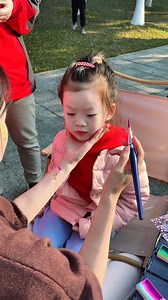 The smile on the child’s face after he finished painting this bunny face paint made me feel very meaningful. | Anka Bella