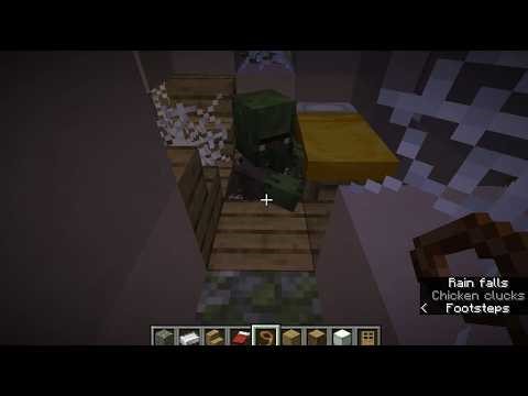 Minecraft Voyages: massive zombie village (java seed #67480912992 XYZ -51 96 -149) repair/expansion