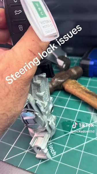 VW Golf 2011 steering lock fail. Same day service. Very common issue on VAG vehicles. #autolocksmith #smallbusiness #keepingpeoplemoving #lockedoutltd #autolocksmithspecialists