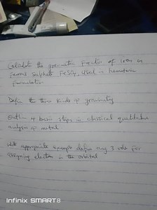 Calculate the gravimetric factor of iron in ferrous sulphate (F... | Filo