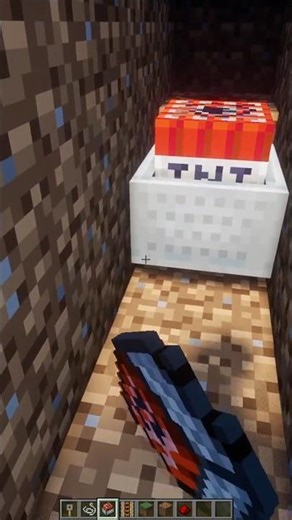 Mincraft Forest TNT tree trap #minecraft #minecraftshorts #shorts