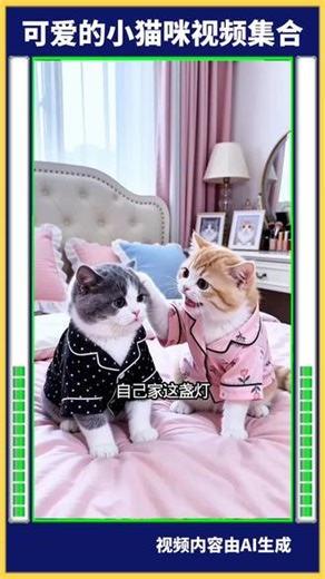 超级可爱的小猫咪视频集合#萌宠小猫咪#猫咪们都成精了#猫咪可以治愈一切不开心#可爱到爆炸💥 #视频内容由AI生成@抖音小助手