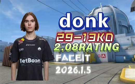 [donk pov]donk第一视角nuke砍下29kills无人匹敌！