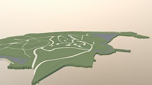 Digital Terrain Model Example - 3D model by msasurvey