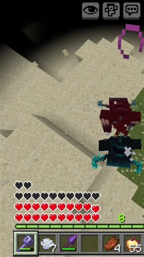 #minecraft mace with warden