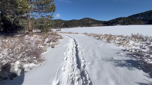 1.6K views · 213 reactions | More than a foot of snow fell on a frozen Spooner Lake creating these scenic views taken Sunday afternoon. A nice hike to the lake and we made it ok on snow boots, but snowshoes ok too. Adventures With Jeff Martinez | Adventures With Jeff Martinez | Facebook