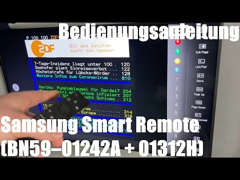 Samsung Smart Remote (BN59–01242A + BN59-01312H) Fernbedienung (Multifunktional) Bedienungsanleitung