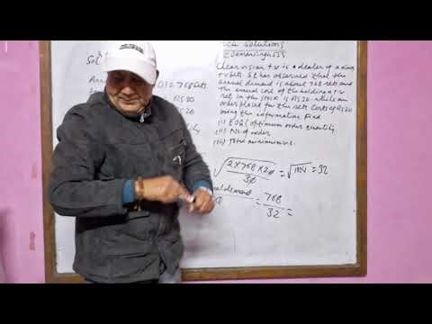 Inventory Control#Numerical Problem#