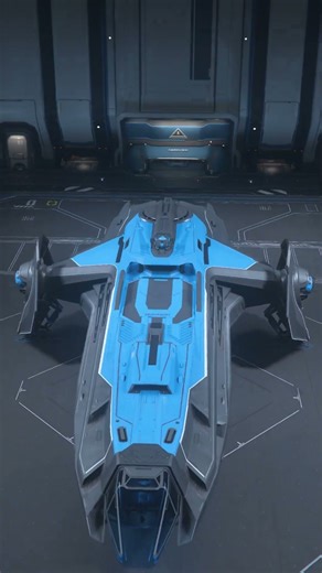 STAR CITIZEN ANVIL CARRACK BLACK AND BLUE