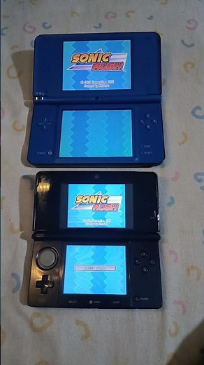 Sonic Rush Nintendo Dsi XL Vs Nintendo 3ds