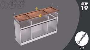 Farmhouse TV Stand for Televisions up to 65 inch, Wood Entertainment Center w/Drawers & Sliding Barn Door, Tall Media TV Console w/Storage Cabinet for Living Room, Bedroom (White & Rustic Brown)