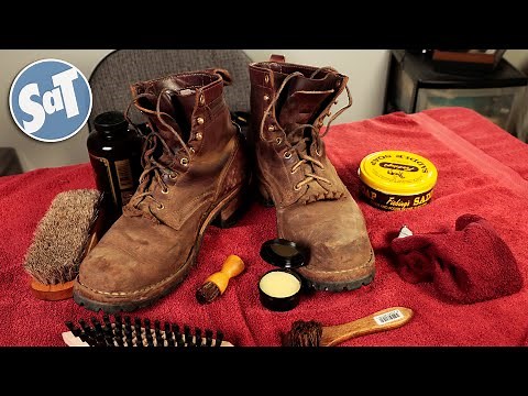 HOW TO CLEAN AND CONDITION DIRTY LEATHER WORK BOOTS - Nicks Boots | How to Do Stuff and Things