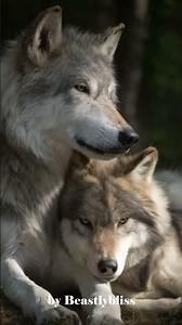 Wolves in Love: A Touching Moment of Trust and Togetherness 🐺❤️🌲