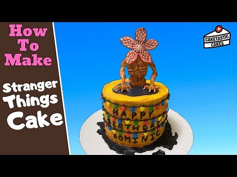 Stranger Things Cake Tutorial - Demogorgon Cake Topper - Cake Decorating Video by Caketastic Cakes