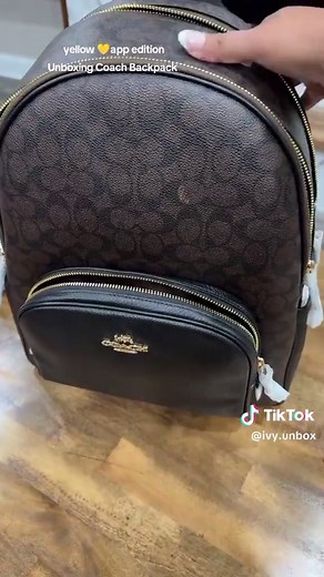 #unboxing Coach Backpack 🔗 in my bio