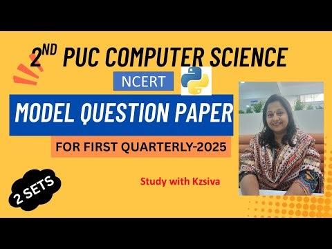 Get Ready to ACE Karnataka Board 2nd PUC Computer Science Model Question Paper 2024-25!