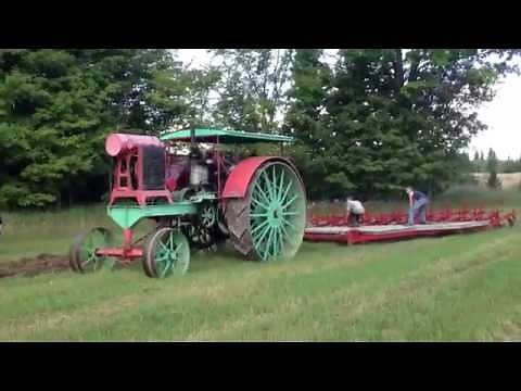 Flour City 40-70 Tractor pulling 12 bottom prairie plow
