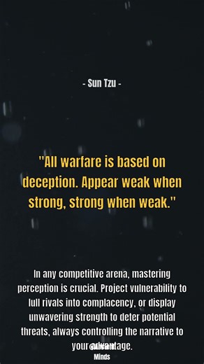 Sun Tzu's Deception Strategy 🤫 #darkpsychology