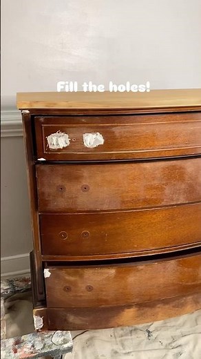 Stunning Vintage Dresser Flip | Silk Mineral Paint & Gel Stain #diy #furnitureflip