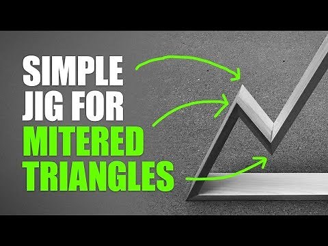 Triangle Frame Jig for a Miter Saw – Woodworking Tips and Tricks
