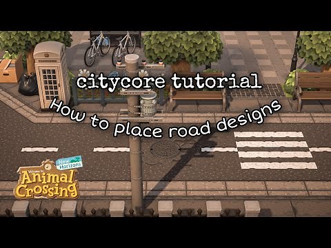 How to place road designs//City Series//Citycore//Animal Crossing:New Horizons