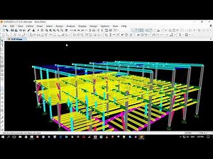 CSi sap2000 steel structure design building 02