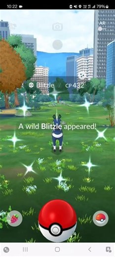 Pokemon Go Catch a shiny Blitzle 捕捉色違版斑斑馬