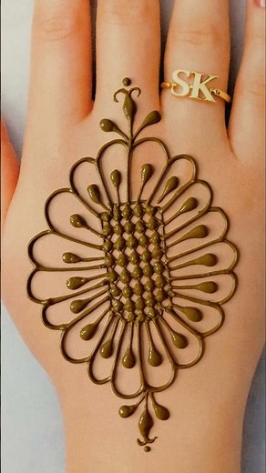 Easy and simple mehndi design | Mehndi design | Arabic Mehndi designs #arabichenna #mehndidesign