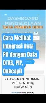 How to View PD Data Integration with DTKS, PIP, and Dukcapil Data