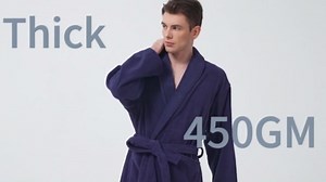 Bathrobe for Men-Classic Towels Bathrobe for men, Cotton Terry Cloth Robe, Knee Length Spa Luxury Hotel Bathrobes for Men(coolgray)