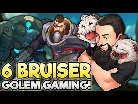 6 Bruiser - New Golemify Augment is Pretty Good!! | TFT Into the Arcane | Teamfight Tactics